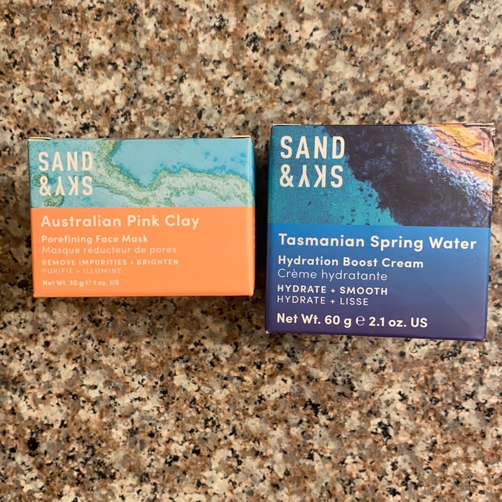 Sand and Sky Australian Pink Clay Face Mask & Hydration Boost Cream